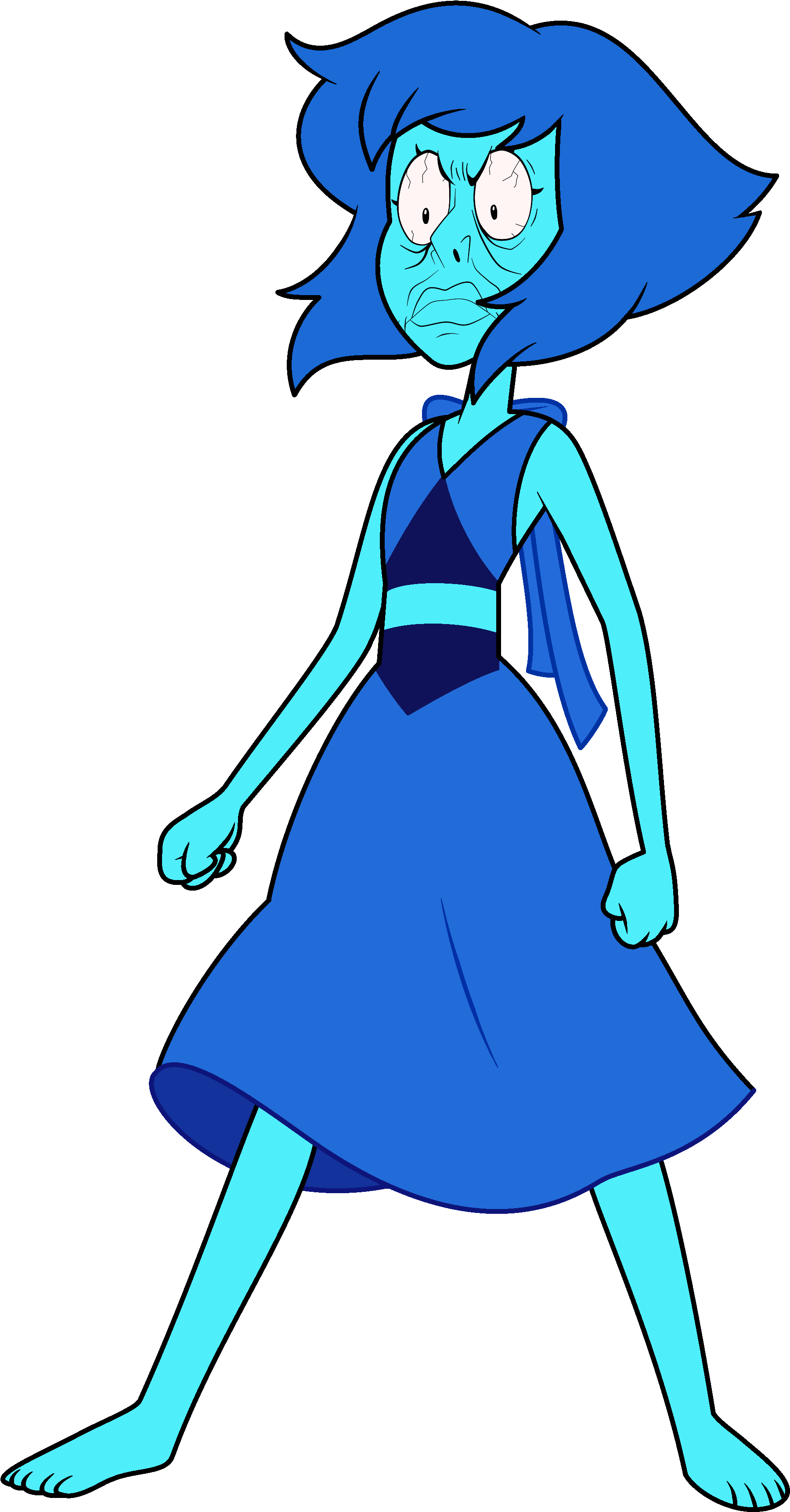 Angry Lapis - Steven Universe Lapis Png (1905x3500), Png Download