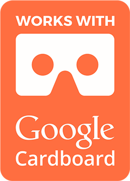 Google-cardboard - Am Cardboard 45mm Focal Length Virtual Reality Google (1980x660), Png Download
