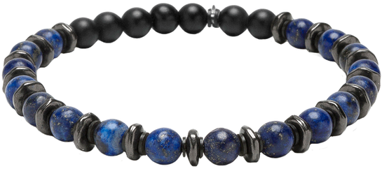 Kenton Michael Stone And Gunmetal Sequence Bracelet - Blue Lapis, Gunmetal Sequence Bracelet M (7.25" Wrist) (544x800), Png Download
