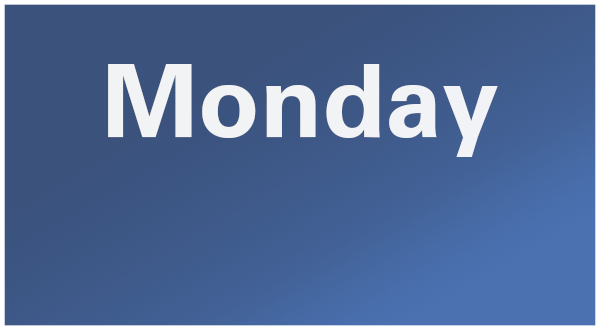 Monday - Electric Blue (600x330), Png Download