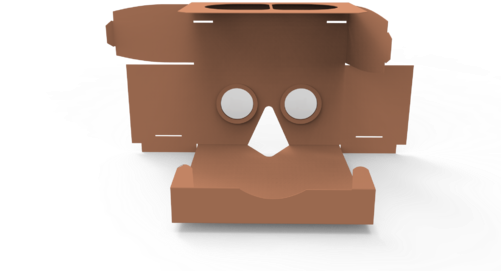 Google Cardboard Diy Kit - Plywood (500x333), Png Download