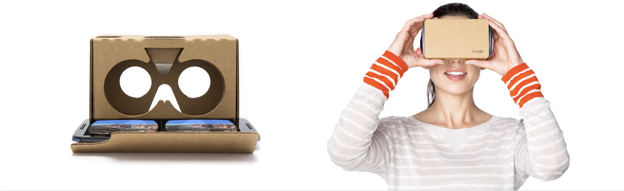 How Google Cardboard Works - Google Cardboard 2.0 (2nd Gen) Vr Virtual Reality Headset (1280x433), Png Download
