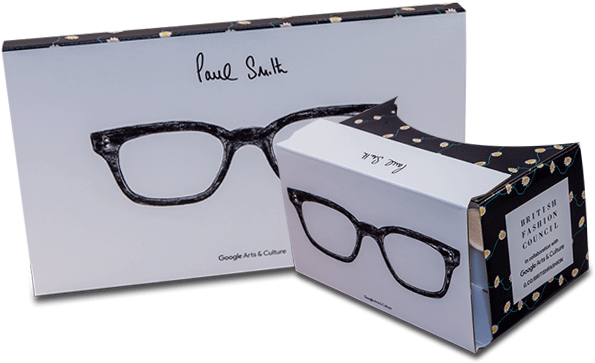 Branded Google Cardboard In Paul Smith Design Virtual - Branded Cardboard Vr Glasses (600x600), Png Download