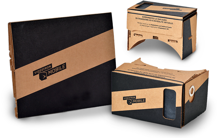 Custom Branding Google Cardboard V1 - Google Cardboard V1.0 (736x504), Png Download