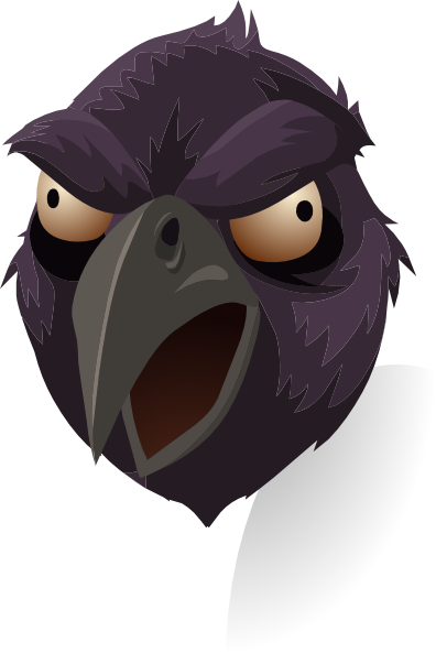 This Free Clipart Png Design Of Rook Head Clipart Has - Ap Seminar Raven (396x593), Png Download