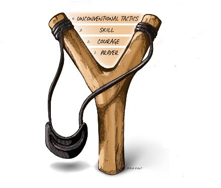 The Slingshot Principles - Giants In The Marketplace, Davids In The Pew: How Any (444x429), Png Download
