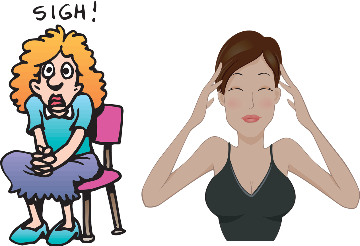 Anxiety Cliparts - Stress Free Transparent Png (1314x936), Png Download