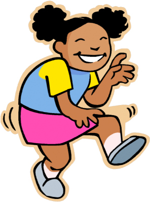 Cartoon Image Of A Young Girl Dancing - Dance Clipart Png (300x404), Png Download