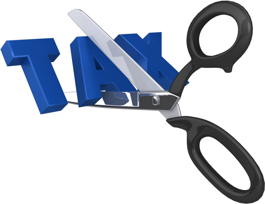 Cutting Taxes - No More Tax (1000x1000), Png Download
