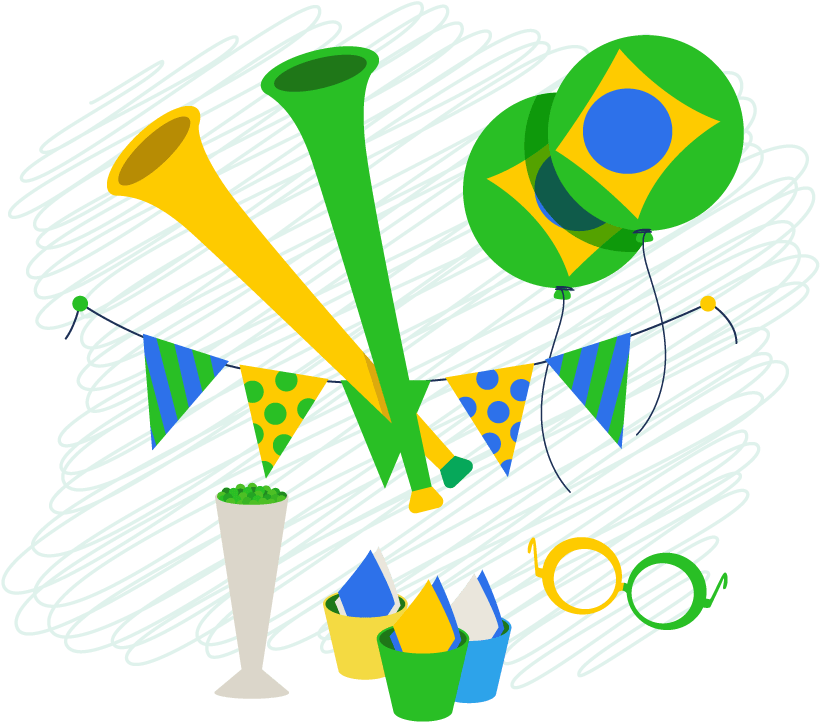 Decoracao Copa Do Mundo Vuvuzela - Copa Do Mundo Vuvuzela (1024x861), Png Download