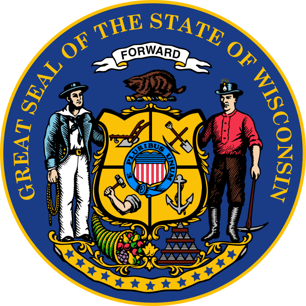 And Ryan Wasn't The Only Member - Seal Of Wisconsin (600x600), Png Download