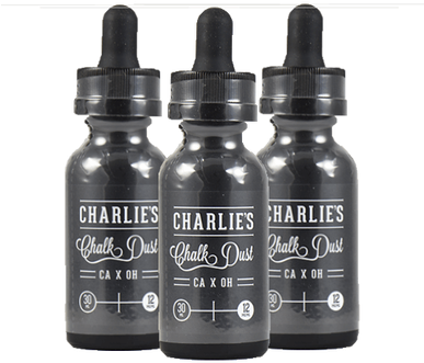 Buy 3 X 30ml Charlie Chalk Dust E Liquids Only £42 - W2 Vapes - Central London (386x386), Png Download
