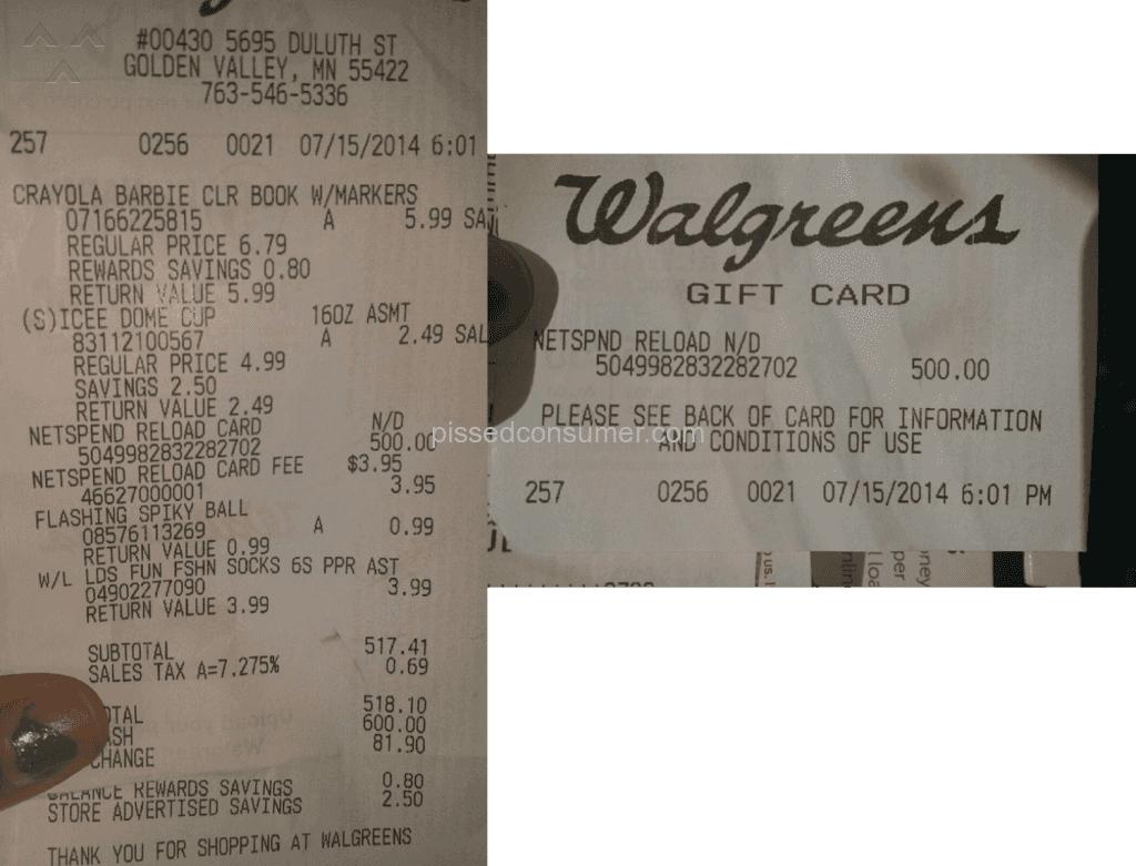Netspend Cards Review - $500 Green Dot Receipt (1024x781), Png Download