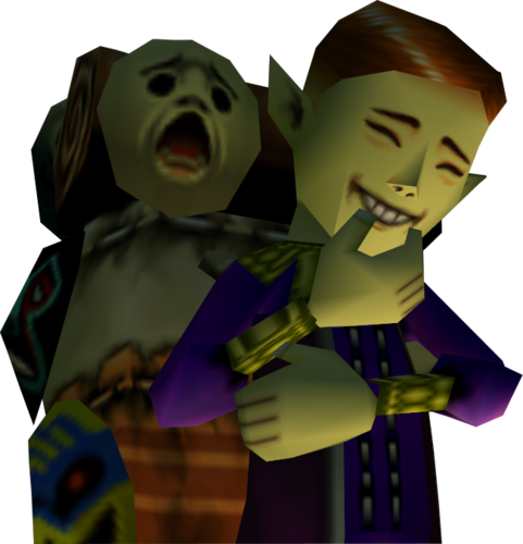 Le Creepy Guy - Happy Mask Salesman Png (481x500), Png Download