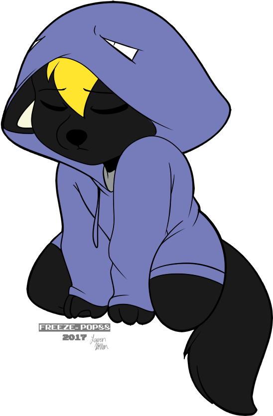 [ych Commission] Windy Muk Hoodie - Cartoon (1093x1057), Png Download