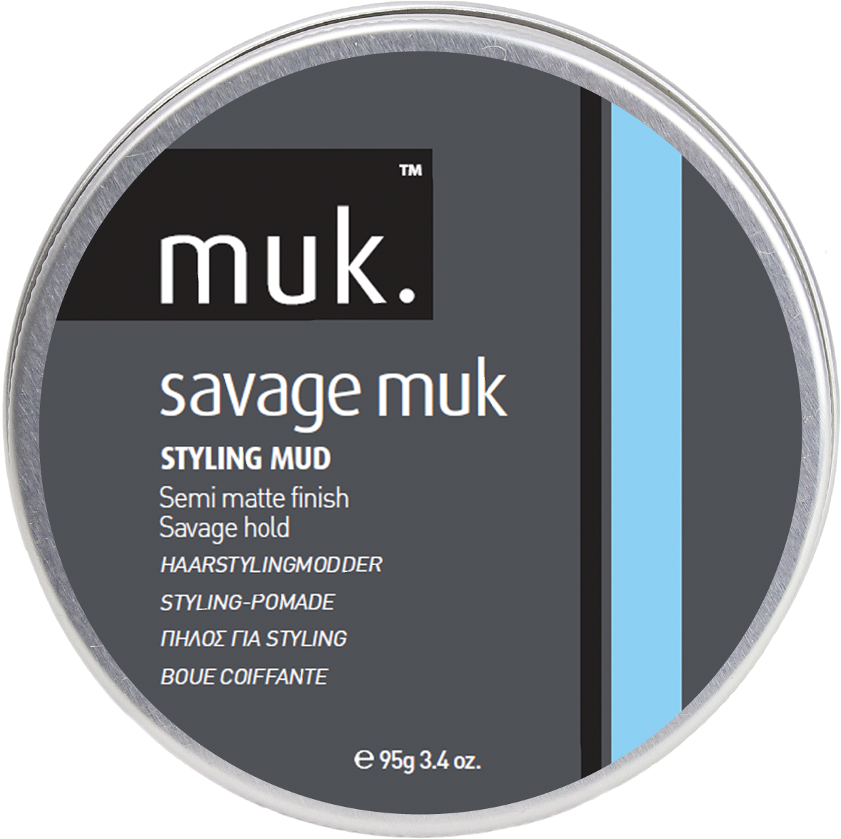 Savage Muk Styling Mud - Muk Haircare - Hard Muk Brutal Hold Mud, 3.4 Ounce (1181x1181), Png Download