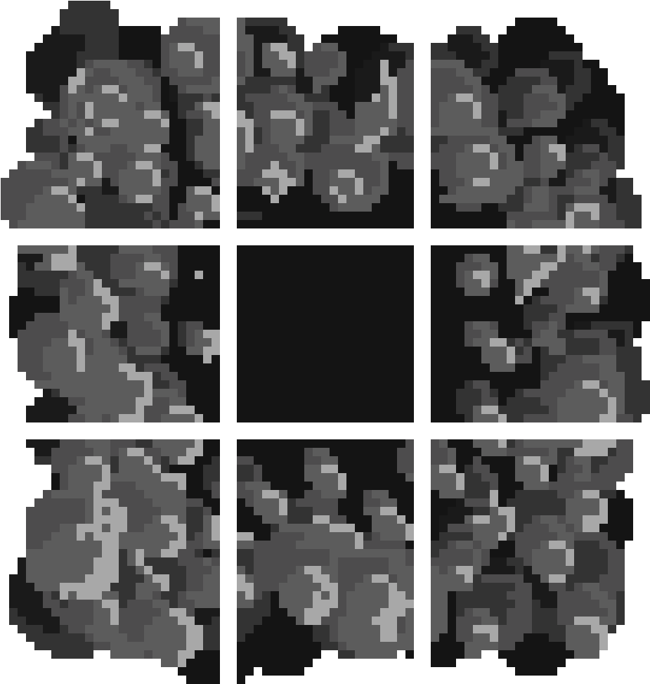 Rock Wall Tileset - パックマン (1200x1200), Png Download