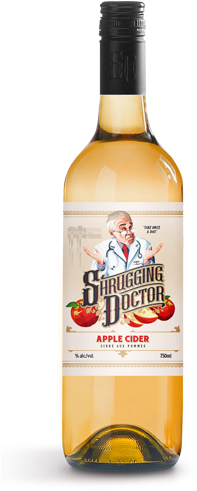 Shrugdoc Applecider - 30th Birthday Wine Bottle Label (243x500), Png Download