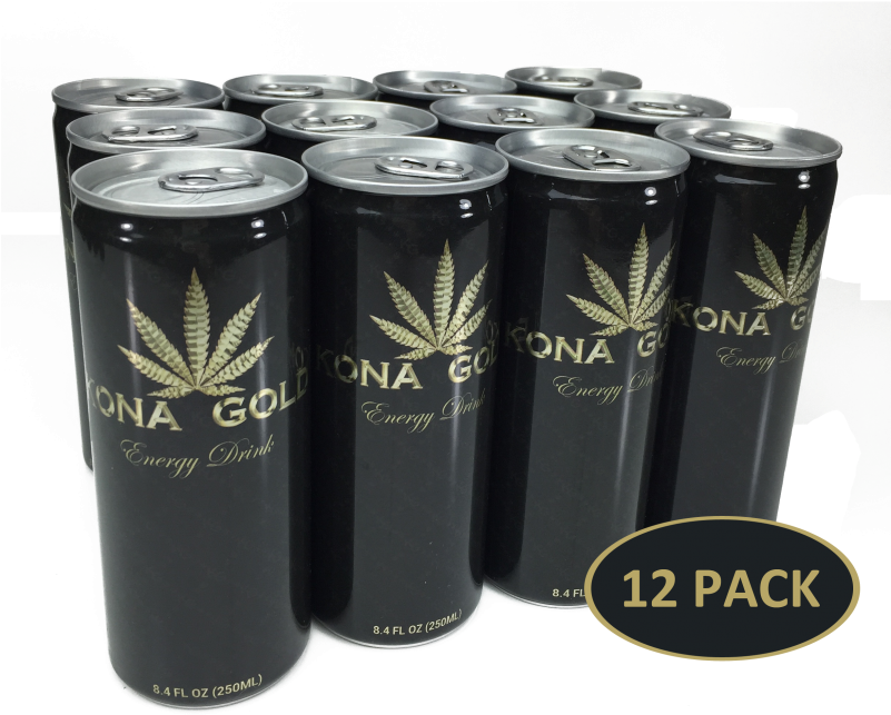 Kona Gold Energy Drinks - Gold Can Energy Drink (800x800), Png Download
