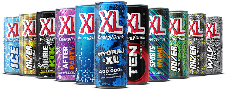 Xl Energy Drinks Xl Yourself - Xl Energy Drink Flavors (800x326), Png Download