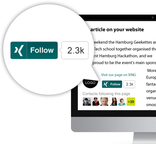 Follow On Xing - Follow (500x480), Png Download