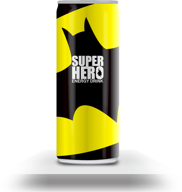 Super Hero Energy Drink (700x697), Png Download