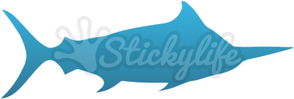 Marlin Temporary Tattoo - Atlantic Blue Marlin (940x587), Png Download