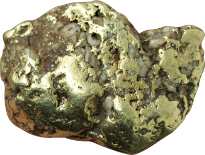 Gold Nugget Png - Crystal (400x302), Png Download