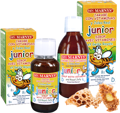 Junior Multivitamin Syrup With Royal Jelly - Marny's Junior Syrup Multivit. Jelly 250ml. 250 Ml (500x549), Png Download