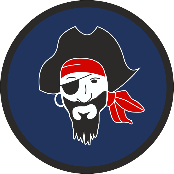 Pirate Badge - Badge (600x600), Png Download