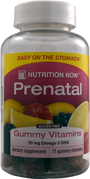 Nutrition Now Prenatal Gummy Vitamins 75 Gummies - Nutrition Now Prenatal Gummy Vitamins - 75 Gummies (650x650), Png Download
