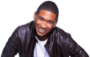 Usher Laughing Close Up - Usher Raymond Haircuts (400x400), Png Download