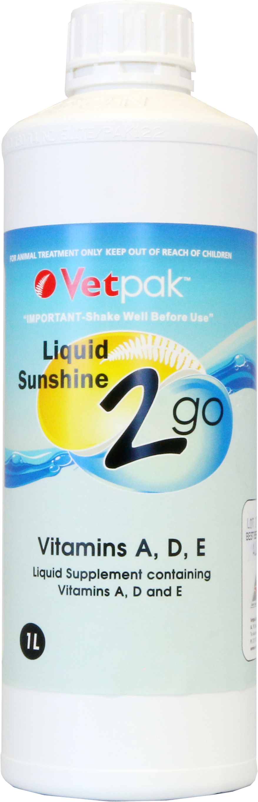Liquid Sunshine 2 Go - Plastic Bottle (1582x3076), Png Download