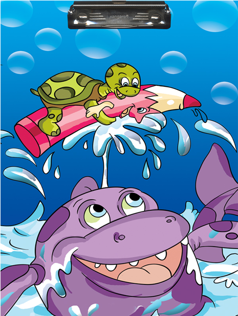 Clipboard - Aqua - My First Jumbo Colouring Book (842x618), Png Download