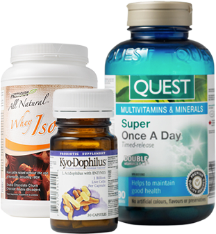 Custom Vitamin Label - Quest Super Once A Day Multivitamins & Minerals (413x532), Png Download