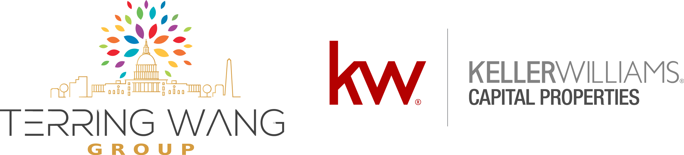 Terring Wang Homes - Keller Williams Capital Properties Logo (2366x536), Png Download