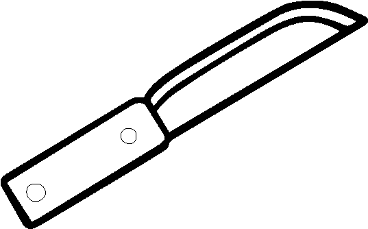 Dibujo De Un Cuchillo Para Colorear - Colouring Page Knife (600x470), Png Download