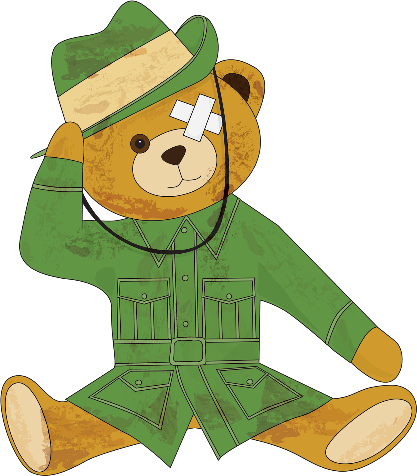 Anzac Ted And Other Ideas For Anzac Day - Cartoon (1409x1600), Png Download