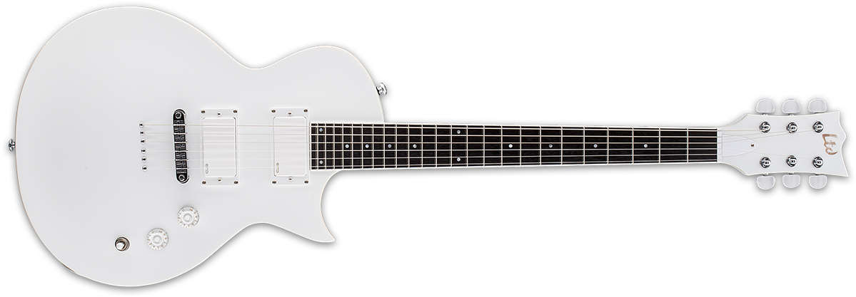 Ted Aguilar Of Bay Area Thrash Titans Death Angel Is - Esp Ltd Ted Aguilar Ted-600 Electric Guitar Snow White (1200x428), Png Download