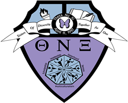 Theta Nu Xi Multicultural Sorority, Inc - Theta Nu Xi Crest (560x450), Png Download