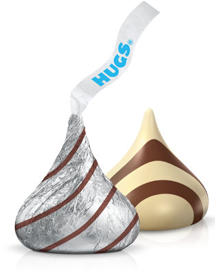 Hershey's Hugs Candies - Hershey Hugs (318x430), Png Download
