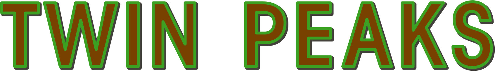 Twin Peaks Logo - Twin Peaks Title Png (2000x543), Png Download