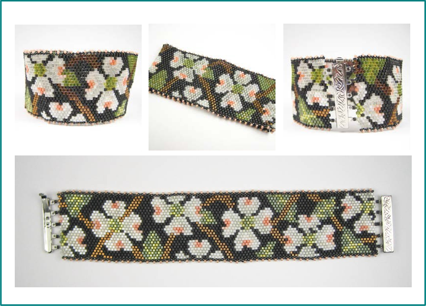 Dogwood Blossoms Bracelet Pattern - Bracelet (866x622), Png Download