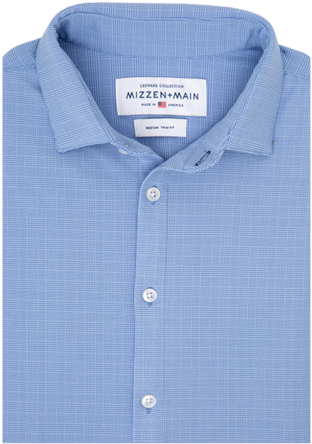 "maverick" Blue Glen Plaid - Mizzen And Main Maverick (600x600), Png Download