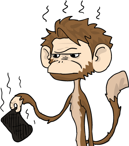 Should Have Been His Crisp Golden-brown Wholemeal Toast - Cartoon (449x494), Png Download