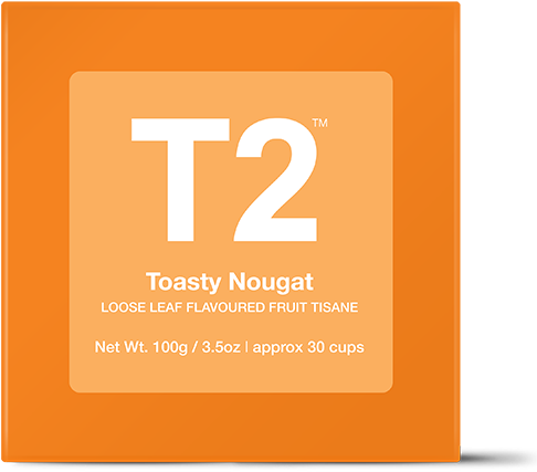 Toasty Nougat Loose Leaf Gift Cube - T2 Tea Creme Brulee (555x555), Png Download