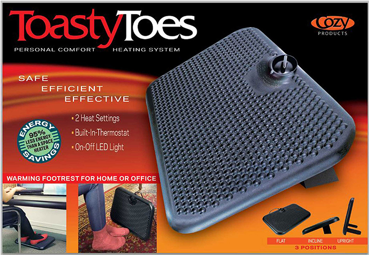 Toasty Toes® - Footstool (750x750), Png Download