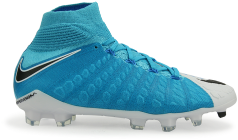 Nike Kids Hypervenom Phantom Iii Dynamic Fit Fg White/blue/photo - Scarpe Da Calcio Nike (500x391), Png Download