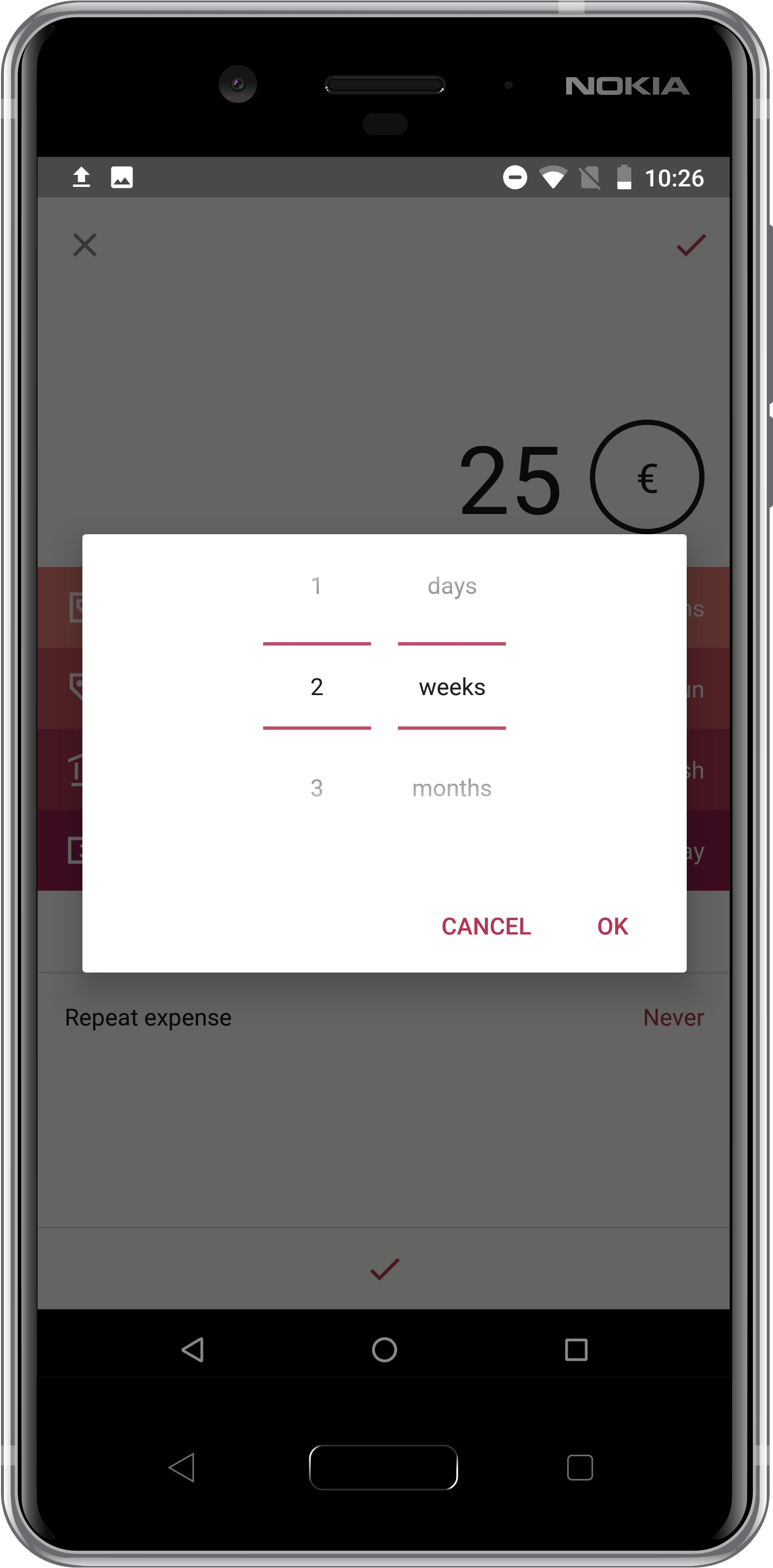 In Such Case You Would Set The Custom Repeat To 2 Weeks - Aptoide (1800x3600), Png Download