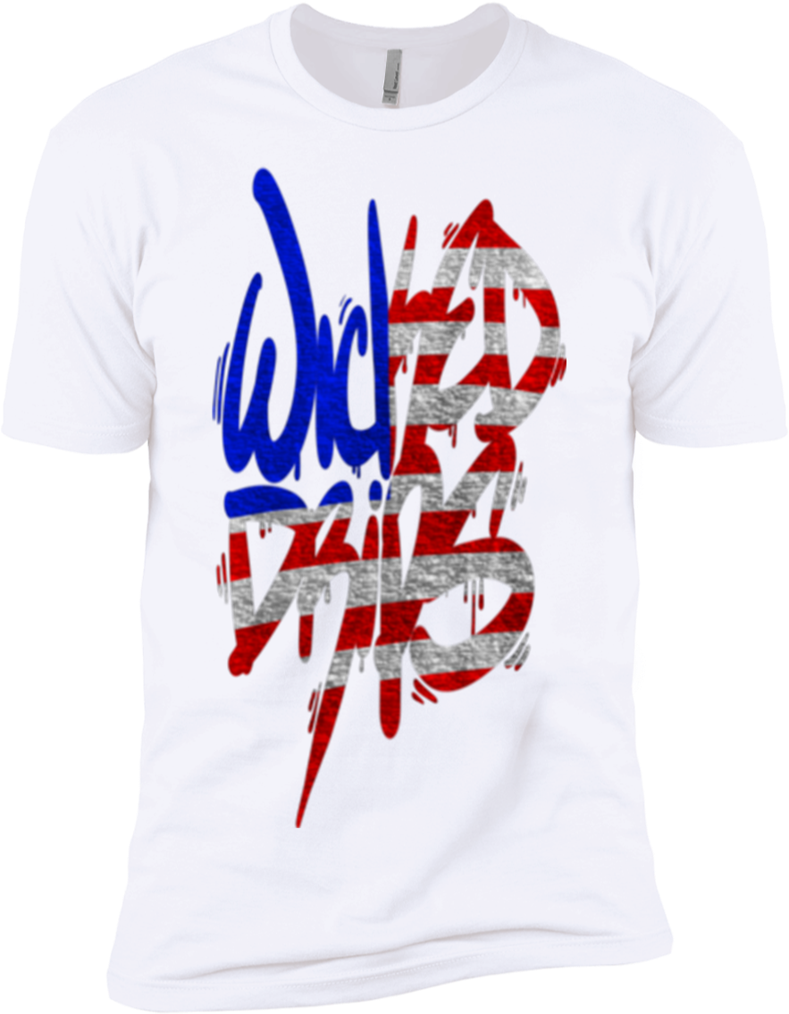 Wicked Drips Murica Graffiti Le 50 - Active Shirt (1155x1155), Png Download